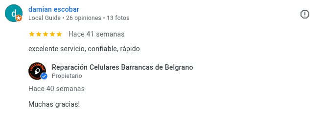 Reseña de Damian Escobar - 5 estrellas