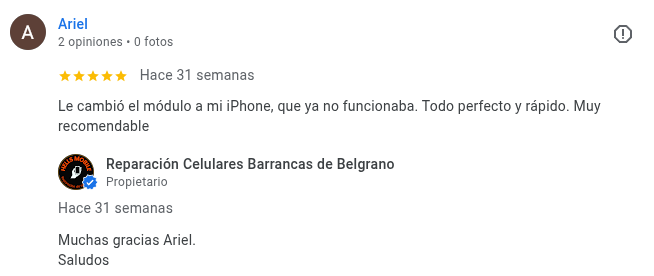 Reseña de Ariel - 5 estrellas